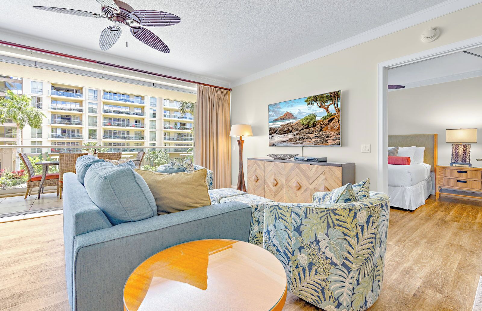 TV, DVD player, stereo