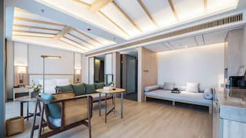 Family Room | 1 bedroom, individually decorated, desk, laptop workspace