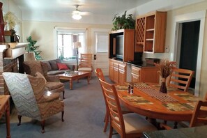 Fernseher, Kamin, Stereoanlage, Arbeitsbereiche