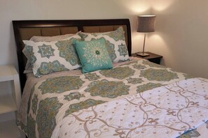 2 bedrooms, iron/ironing board, travel crib, WiFi