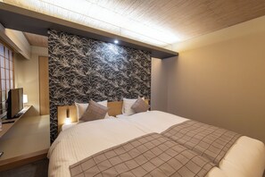 Apartamento luxo, 1 quarto | 1 quarto, escrivaninha, quartos à prova de som, Wi-Fi de cortesia