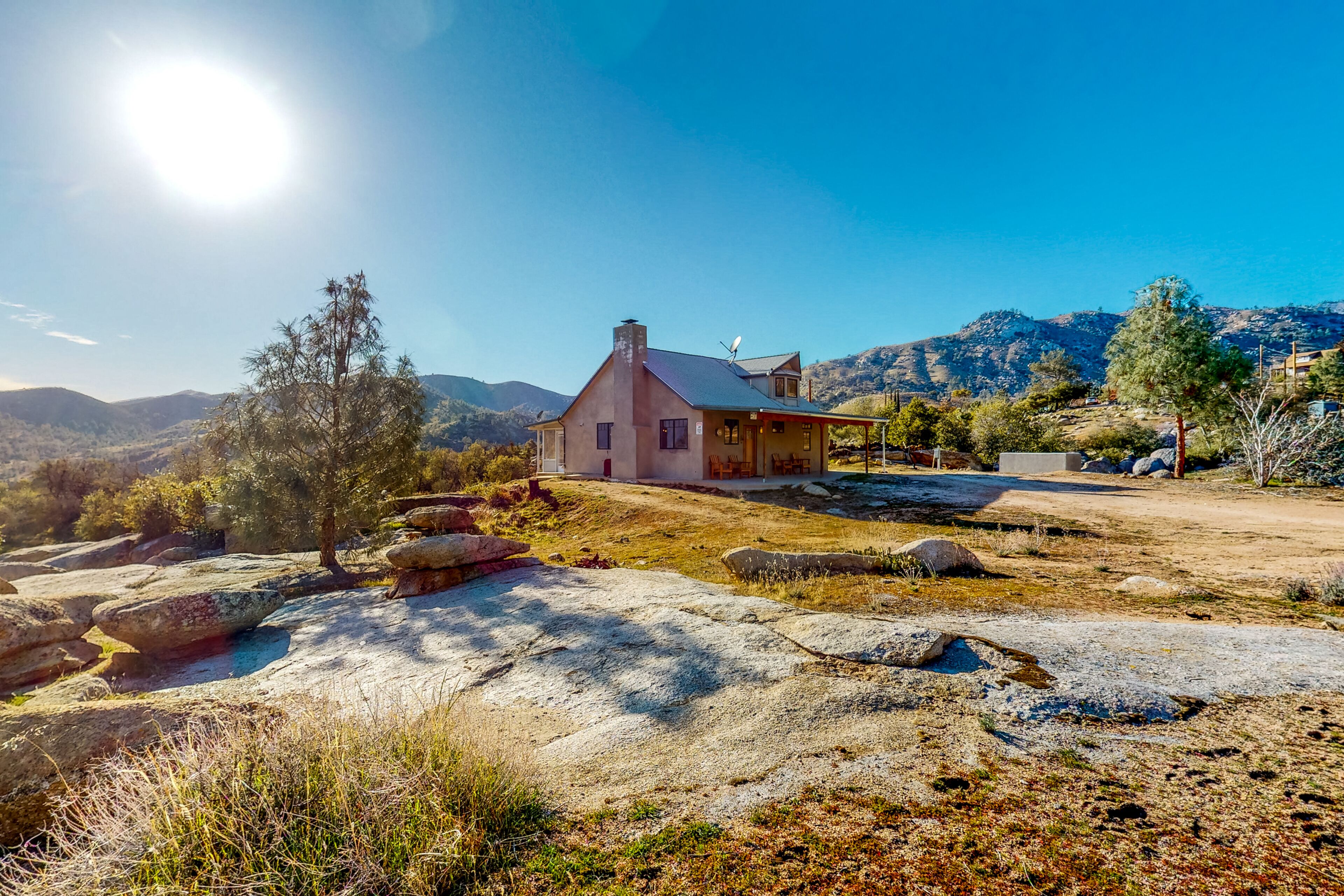 Custom-crafted acreage with sunroom & clawfoot tub