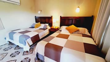 Deluxe Cabin, Multiple Beds, Ensuite, Pool View | Premium bedding, down duvets, pillow-top beds, minibar