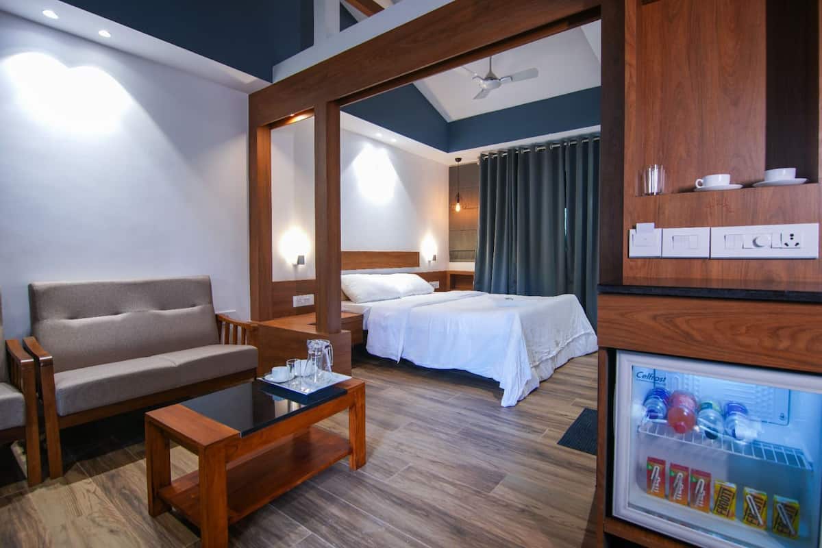 Deluxe cottage | 1 slaapkamer, een kluis op de kamer, een strijkplank/strijkijzer