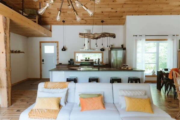 TV, fireplace, offices