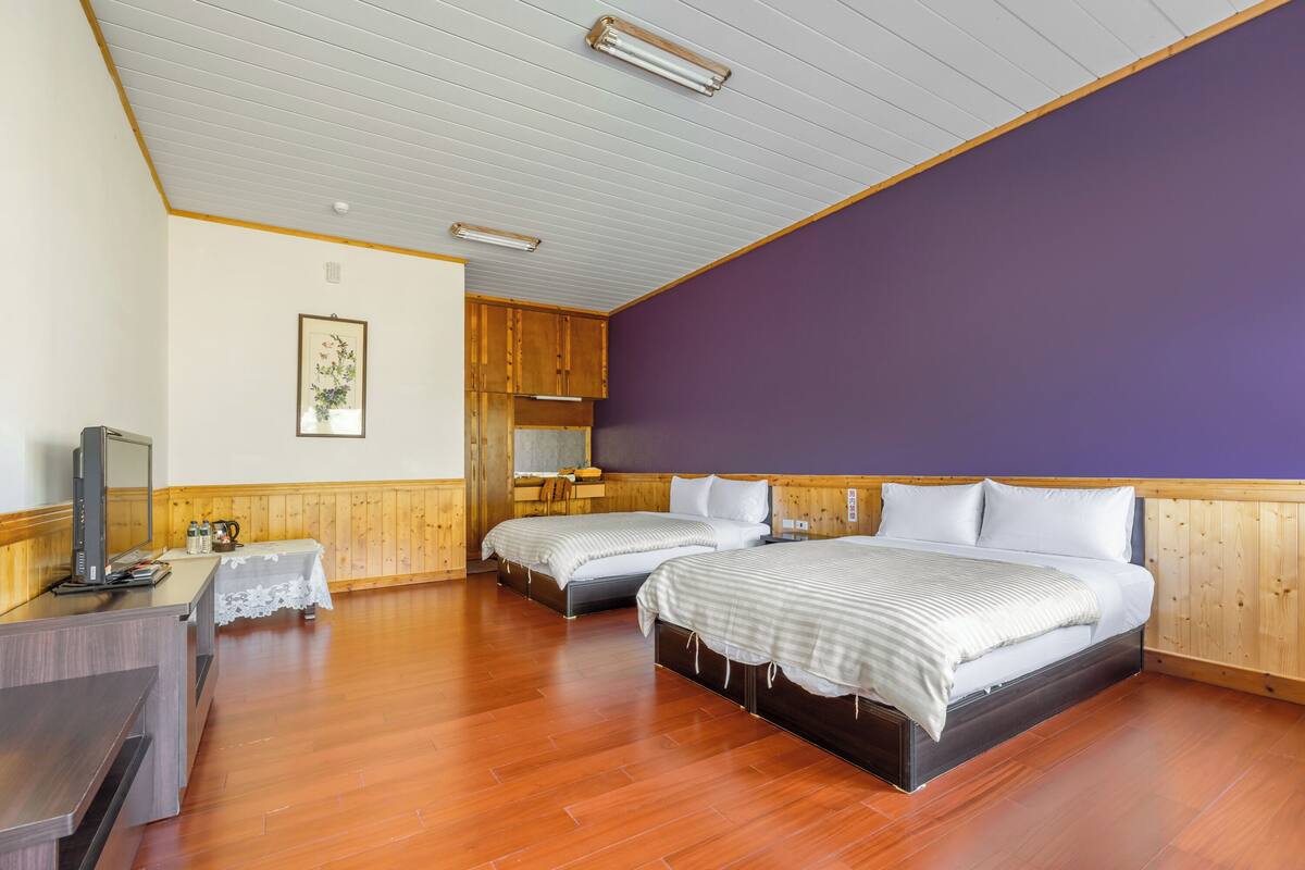Quadruple Room, Balcony | Down comforters, WiFi (free), bed sheets