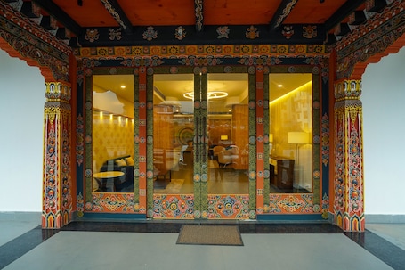 Front of property. The Capital Hotel Thimphu