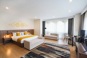 Premium Studio | Memory foam beds, minibar, desk, blackout drapes