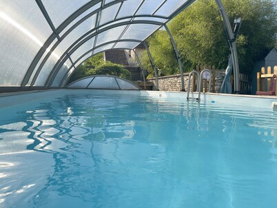 Maison de Campagne 6 Personnes Avec Piscine 11 m x 3 M-baignoire Balnéothérapie