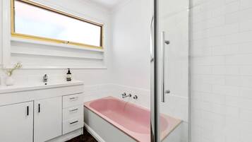 Towels, soap, toilet paper