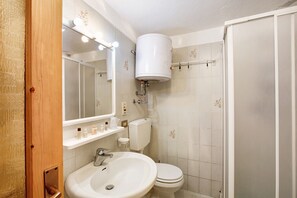 Shower, hair dryer, towels - Holiday Studio 'Lo Peiglo' with Mountain View and Garden (Valgrisenche)