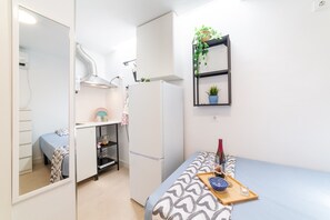 1 makuuhuone, silitysrauta/-lauta, ilmainen Wi-Fi, vuodevaatteet