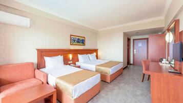 Superior Room, Multiple Beds, Non Smoking, City View | In-room safe, desk, laptop workspace, free WiFi