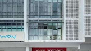A modern hotel building with a prominent 'HOTEL HARBOUR' sign. - Harbour Hotel (Petaling Jaya)