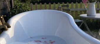 Shepherd Hut in Private Meadow With Outdoor Bath
