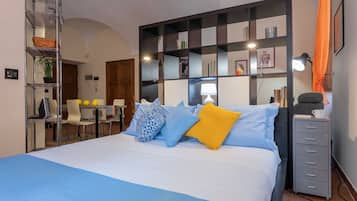 1 camera, Wi-Fi gratuito, lenzuola