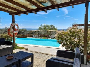 Seasonal outdoor pool - Villa Le Ripe Apartments (Gambassi Terme)