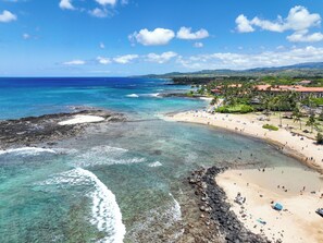 On the beach - Oceanview Condo 703 at Poipu Kai: Luxury, Comfort, and Stunning Beach Proximity (Koloa)