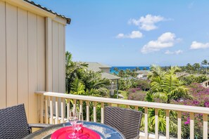 Outdoor dining - Oceanview Condo 703 at Poipu Kai: Luxury, Comfort, and Stunning Beach Proximity (Koloa)