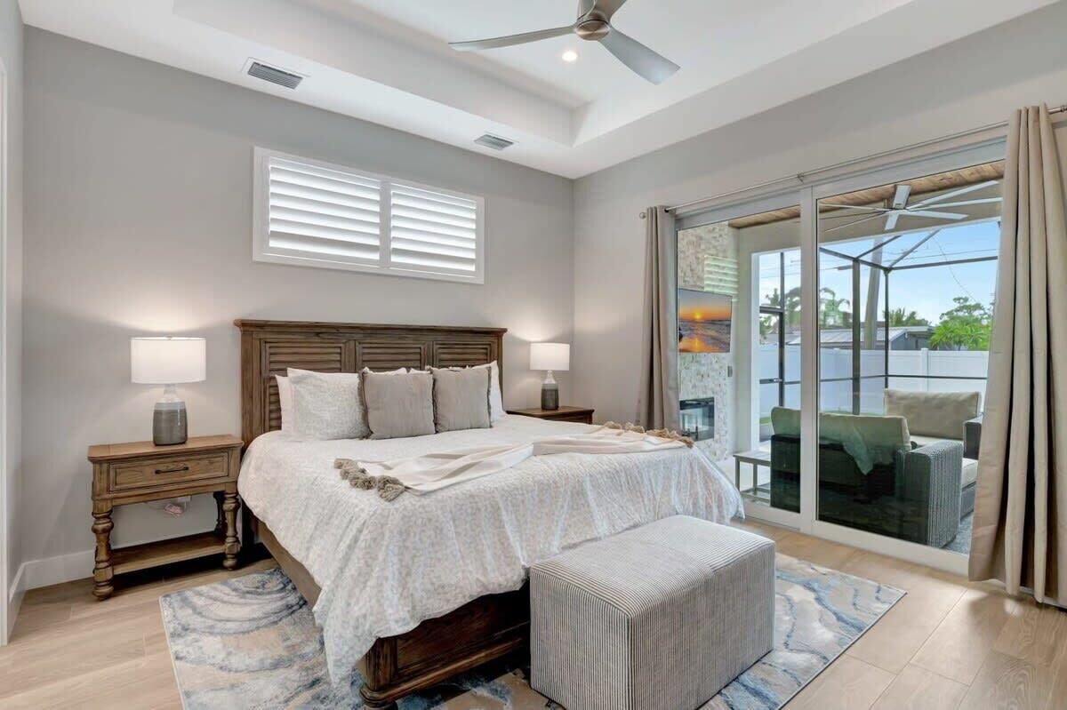 Indulge in tranquility and comfort within the lavish main bedroom, designed as a true sanctuary for relaxation and rejuvenation