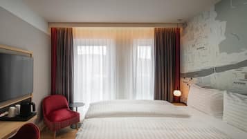 Premium bedding, minibar, in-room safe, desk