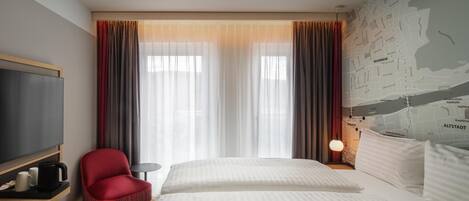 Premium bedding, minibar, in-room safe, desk