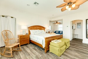 4 bedrooms, iron/ironing board, free WiFi, bed sheets - 2nd Row Beachside w/ Gulf Views, Updated Interior, 2 Decks & Easy Beach Access (Galveston)
