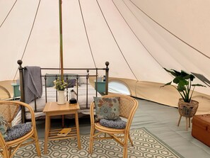 Cabin | 2 bedrooms, bed sheets - Rame- 2 Bedroom Safari Cabin Tent (Torpoint)