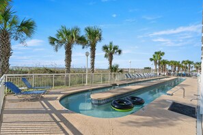 Indoor pool, outdoor pool - Updated Crescent Shores 107 - Oceanfront 3/3 Condo (North Myrtle Beach)