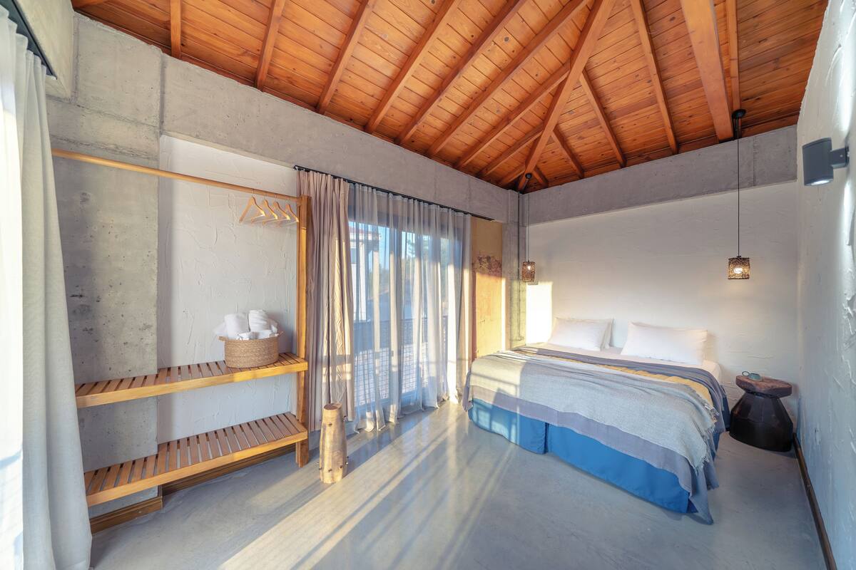 Panoramic Suite | Peralatan tempat tidur premium, gebar bulu kapas