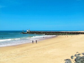 Vlak bij het strand