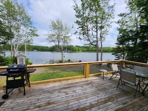 Outdoor dining - CAIA Lakeside Retreat- Sunken Lake, NS (Sunken Lake)