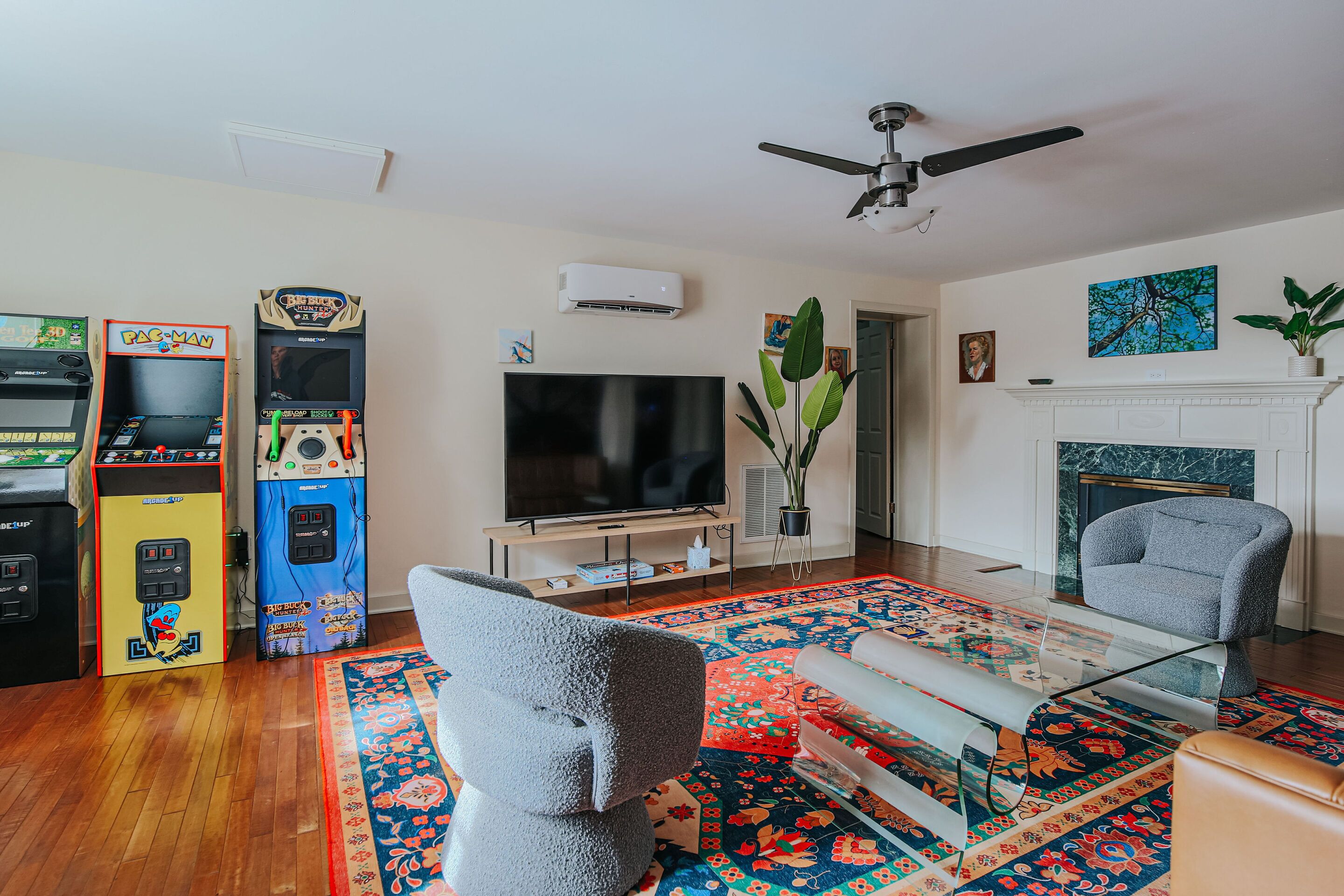 Leilighet, privat bad (North Central Loft) | Lounge