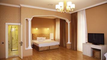 ستائر تعتيم وتجهيزات عازلة للصوت وواي فاي مجانًا وملاءات أسرّة