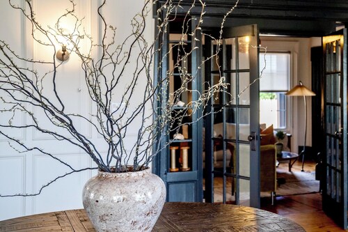 Vine + Sand--Southold, NY'S Newest B&B--Room 2--King Bed and Ensuite Bathroom With Rain Shower