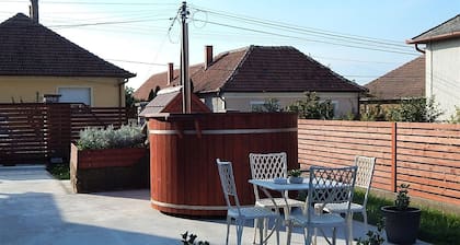 We are waiting for our guests in a quiet place near a popular thermal bath