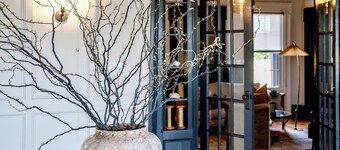 Vine + Sand--Southold, NY'S Newest B&B--Room 4--Queen Bed and Adjacent Bathroom With Rain Shower