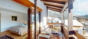 Chalet-style maisonette with mountain view