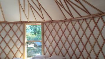 1 bedroom, desk, iron/ironing board, travel crib