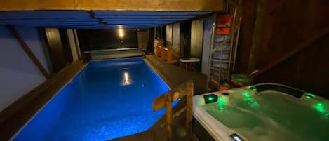 Indoor pool, a heated pool