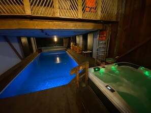 Indoor pool, a heated pool