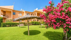 Property grounds - Cubo's El Faro Beach Apartment with Pool / sea views / close to beach / free wifi (Mijas Costa)