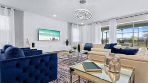 Vila, beberapa kamar | Area keluarga | Smart TV
