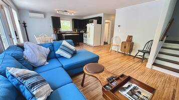 Smart TV, DVD player, books