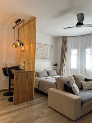 1 makuuhuone, silitysrauta/-lauta, ilmainen Wi-Fi, vuodevaatteet