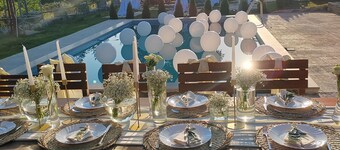 Apartment with private pool sa round with beautiful nature