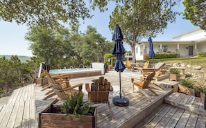 Pool - Top-rated! Gated 4-acre with game room, XL SwimSpa, Firepit (Leander)