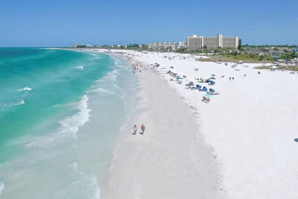 Sun loungers, beach towels