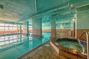Indoor pool, a heated pool