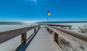 On the beach